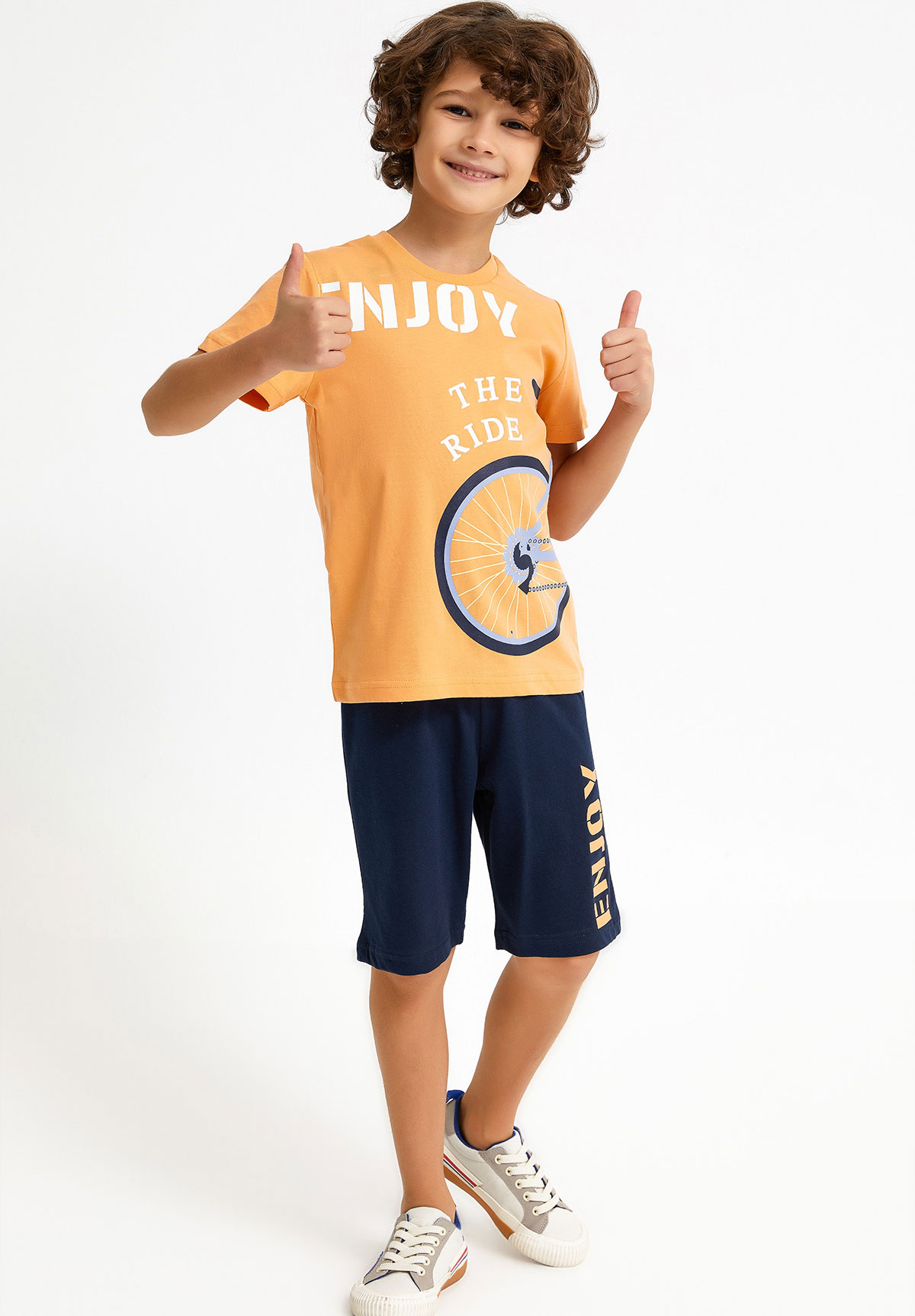 Φόρμα παιδική αγόρι Enjoy The Ride RP2718-Πεπονί φωτογραφία