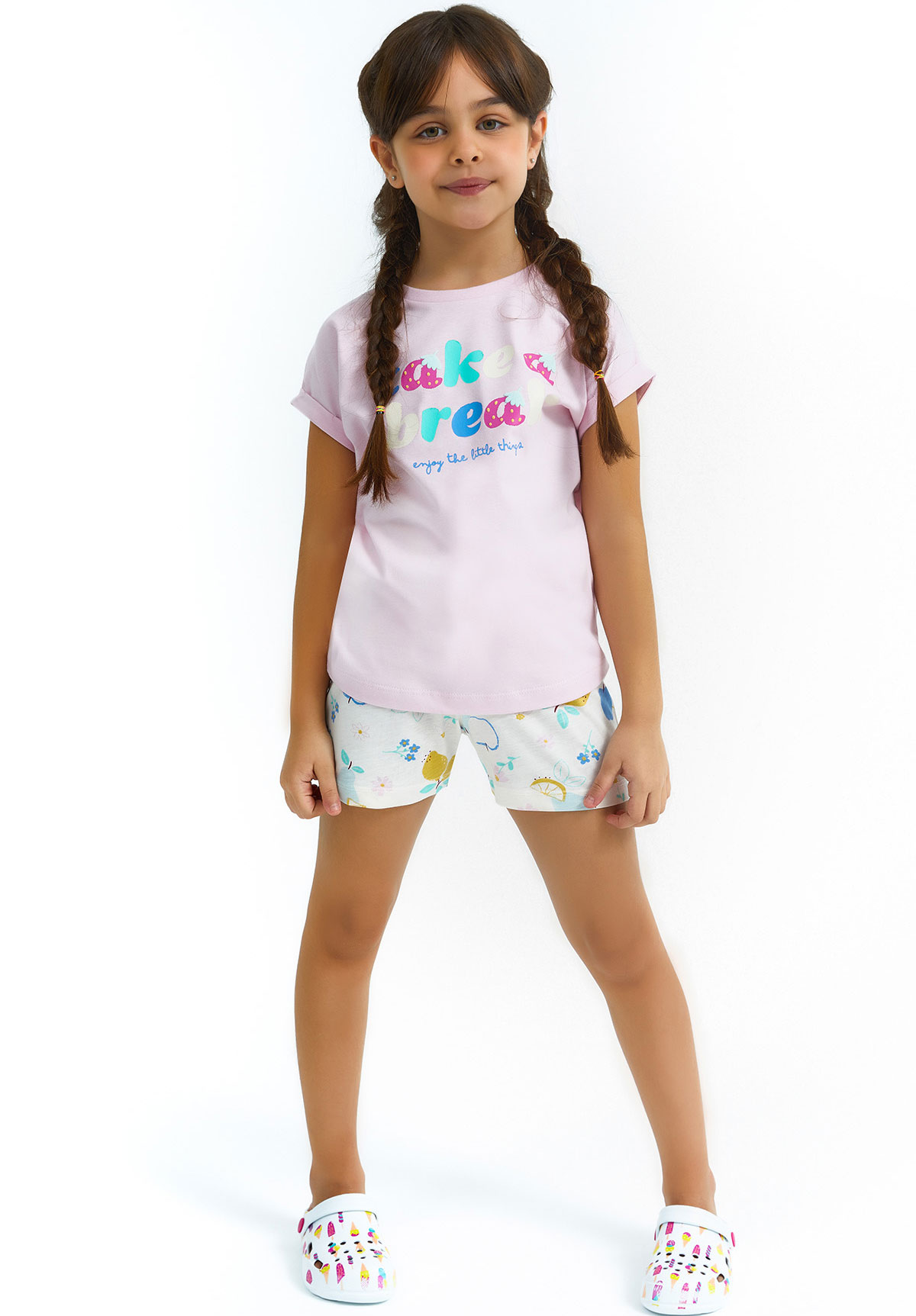 Rolypoly Πιτζάμα παιδική κορίτσι Enjoy The Little Things RP2757-Ροζ