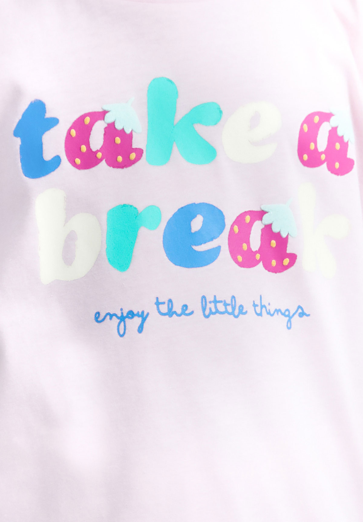 Πιτζάμα παιδική κορίτσι Enjoy The Little Things RP2757-Ροζ φωτογραφία
