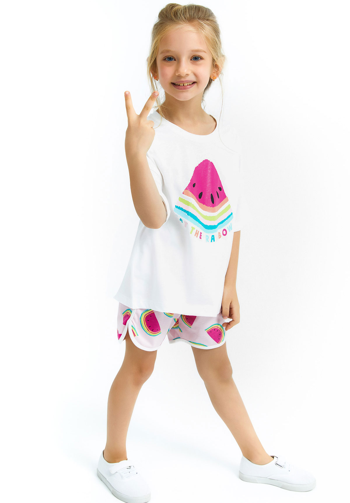 Rolypoly Πιτζάμα παιδική κορίτσι Watermelon RP2769-Εκρού