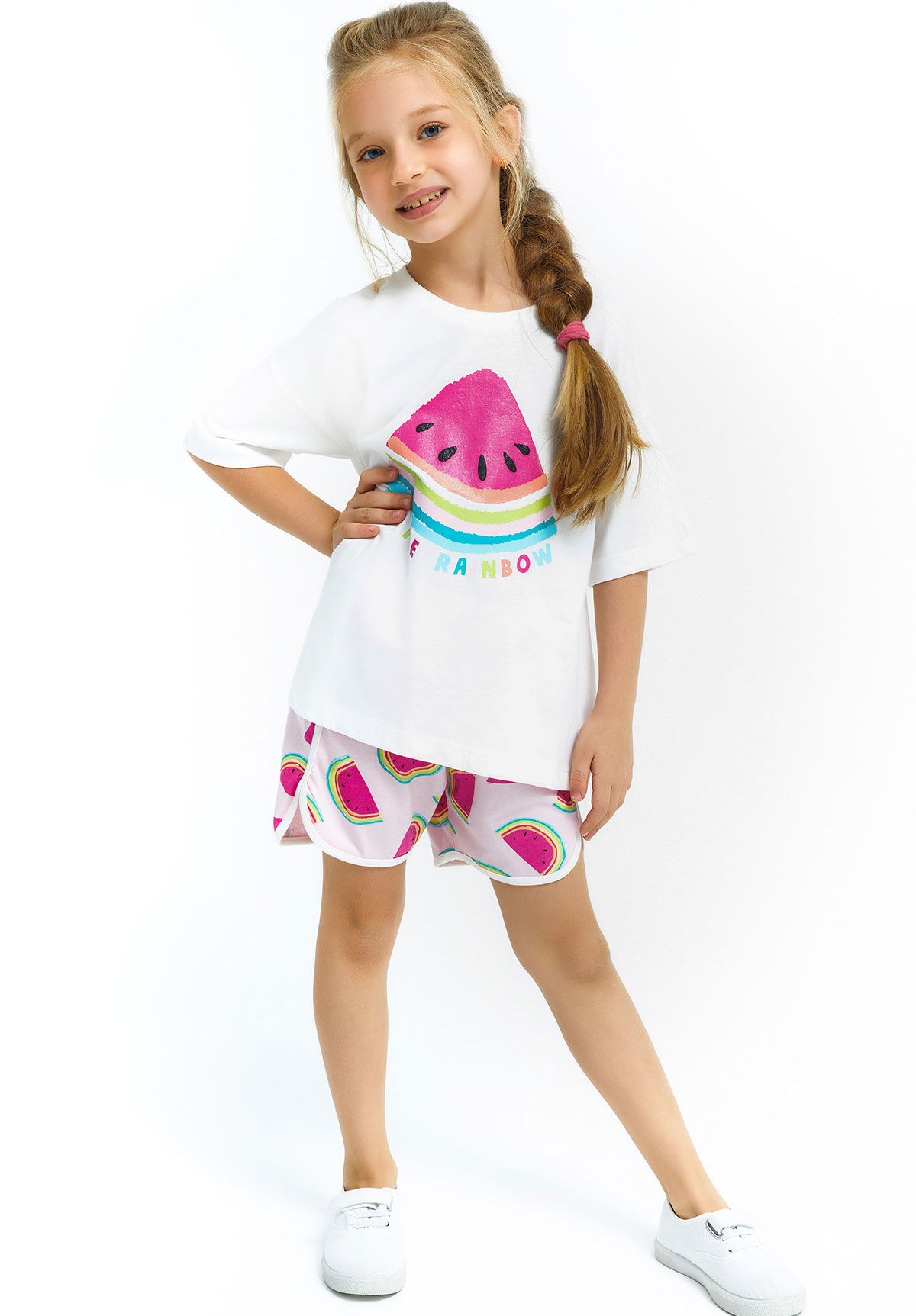 Πιτζάμα παιδική κορίτσι Watermelon RP2769-Εκρού φωτογραφία