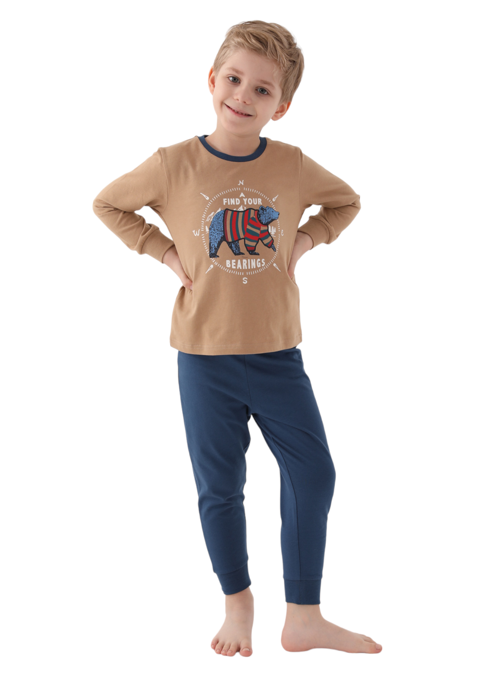 Πιτζάμα εφηβική Rolypoly Bear RP3202B-Κάραμελ φωτογραφία