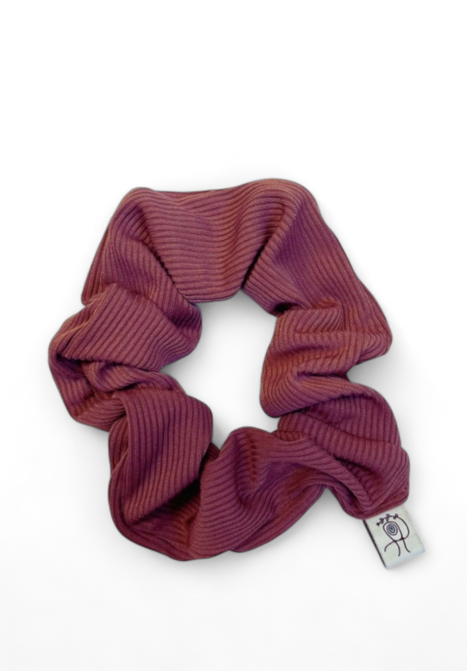  Rib Scrunchie Dusty Red SCR134-Σάπιο Μήλο 2025