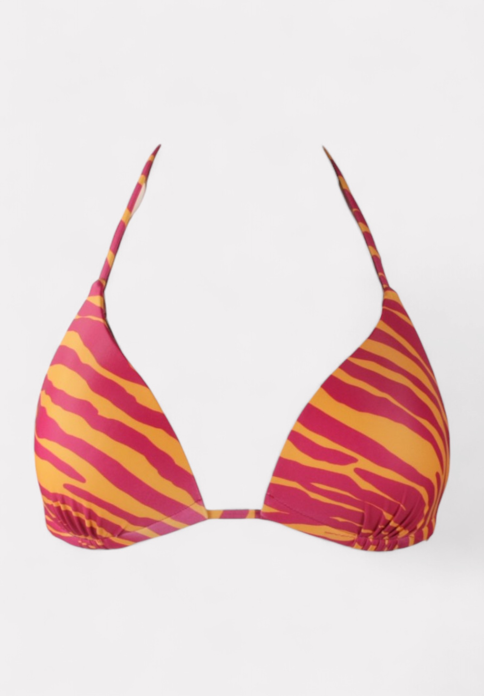 Closet22 Γυναικείο Μαγιό Σετ με Παρεό Zebra Print Πορτοκαλί CL53105-2-Πορτοκαλί