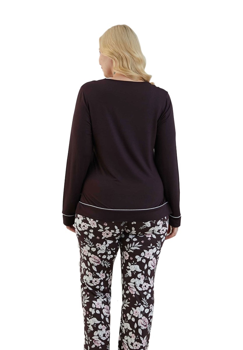 Πιτζάμα Plus Size Sevim Dreamy Floral 13232 φωτογραφία