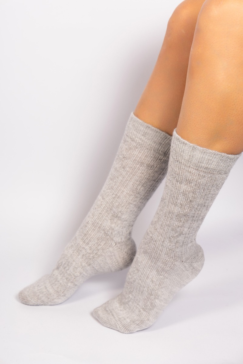  Κάλτσες γυναικείες knitted μάλλινες Soma SS6021-Γκρι 2025