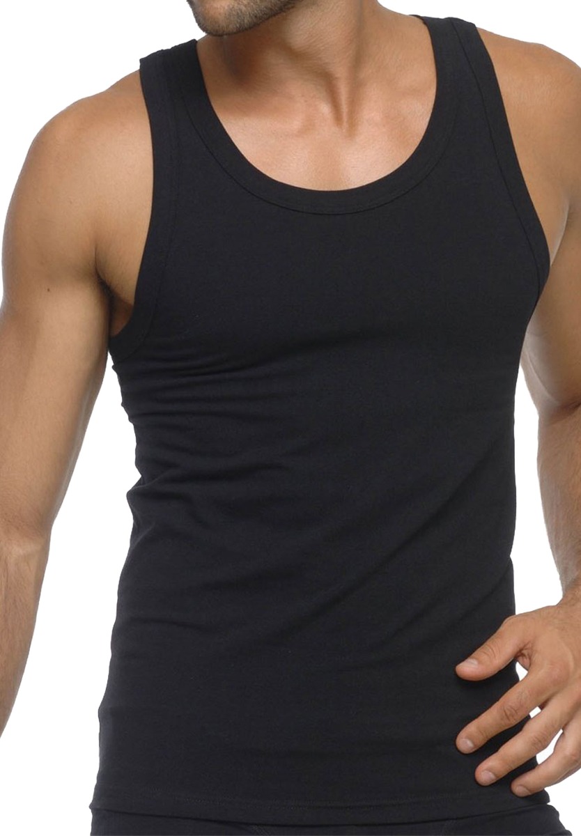 Φανελάκι ανδρικό με τιράντα Modal TA22W-Μαύρο φωτογραφία