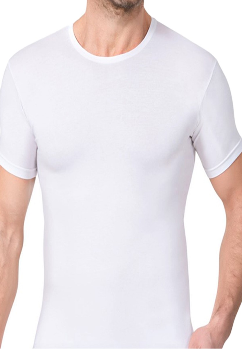 Closet22 Φανελάκι ανδρικό κοντομάνικο Modal TF22-Λευκό