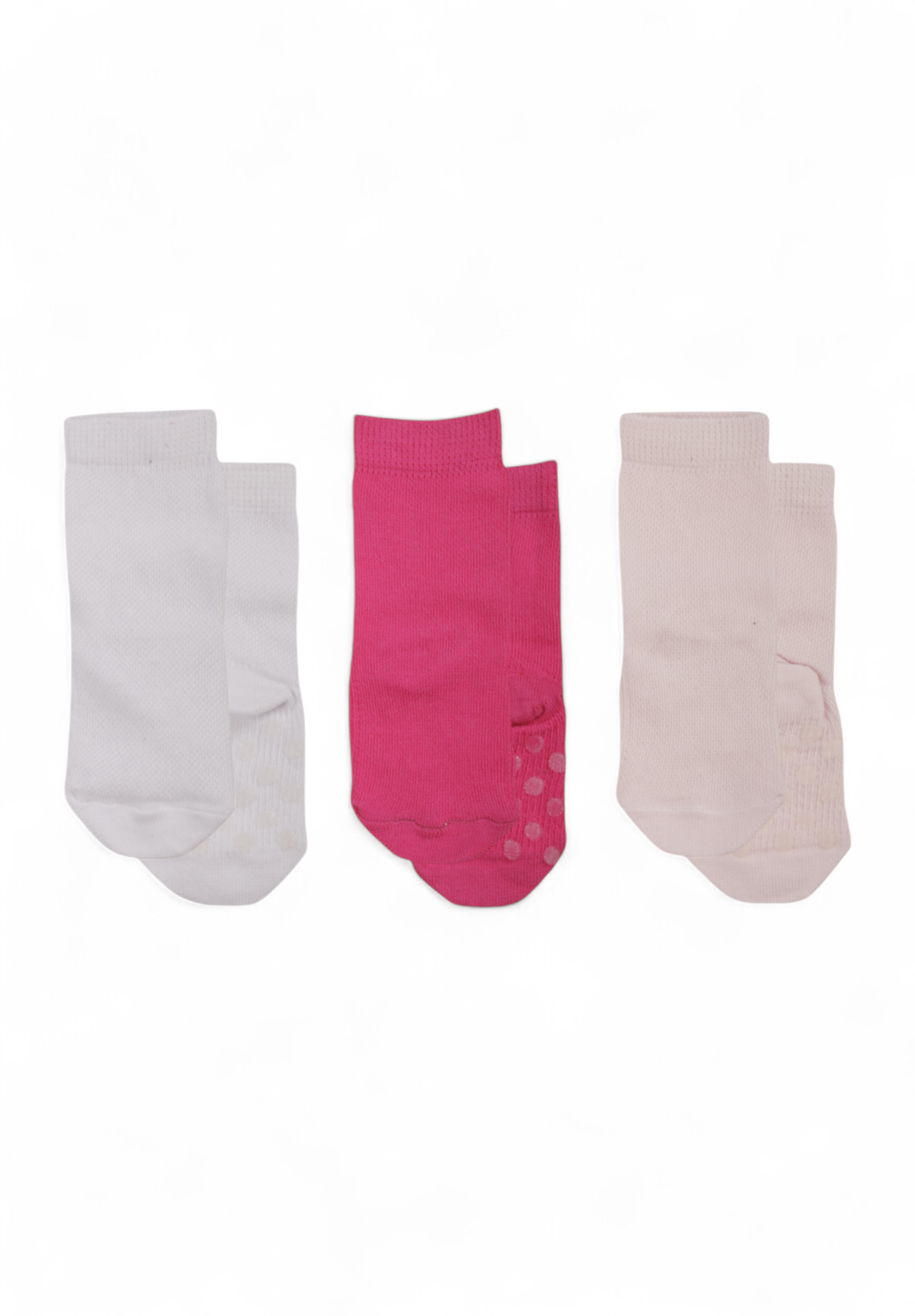 Yumese Καλτσάκια βρεφικά με τάπες Yumese Pink Stuff 3 Τεμ. YUM4059-2-Πολύχρωμο