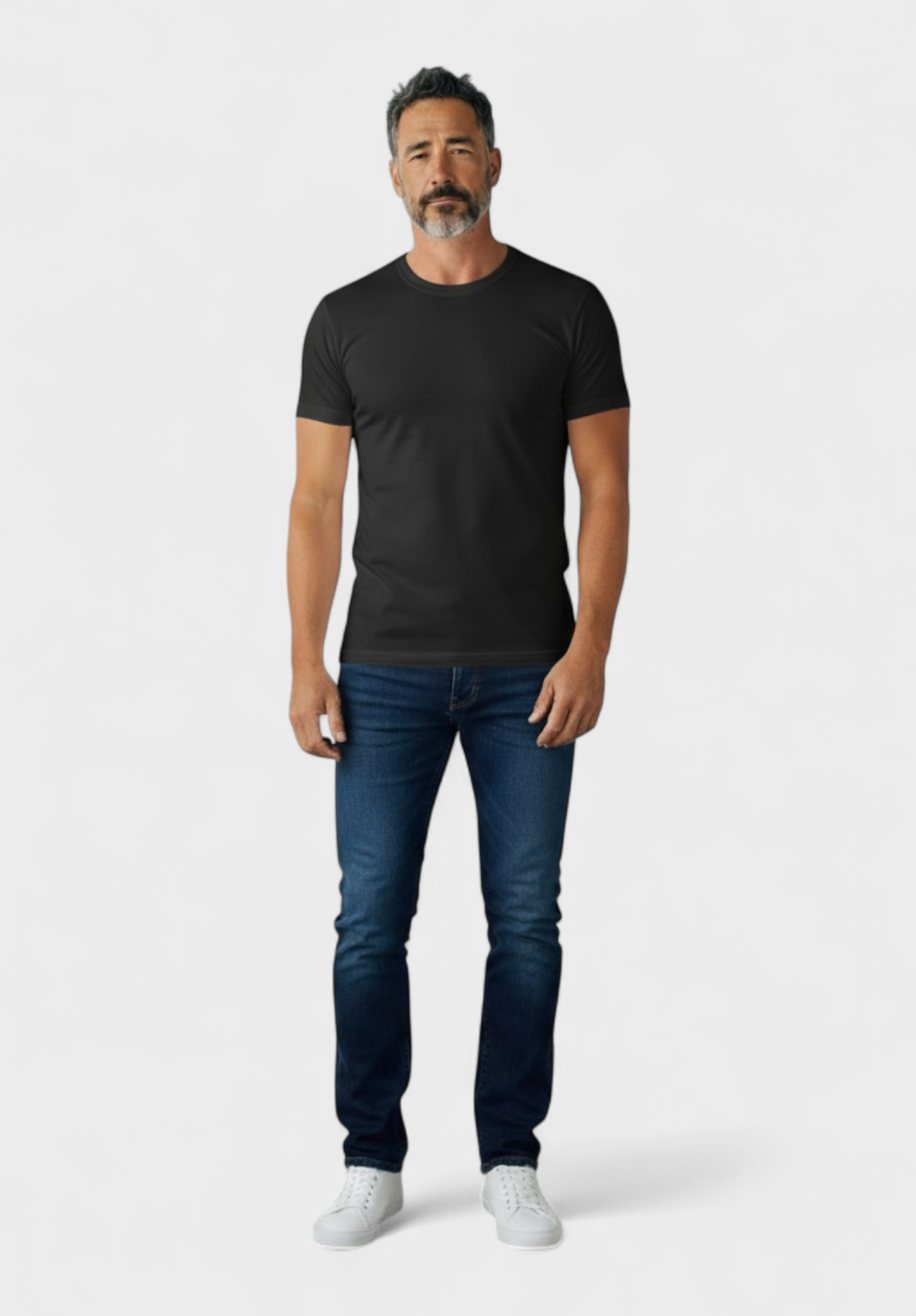 Pournara Φανέλα ανδρική βαμβακερή με κοντό μανίκι Pournara Classic Μαύρο PRN9500-19-Μαύρο