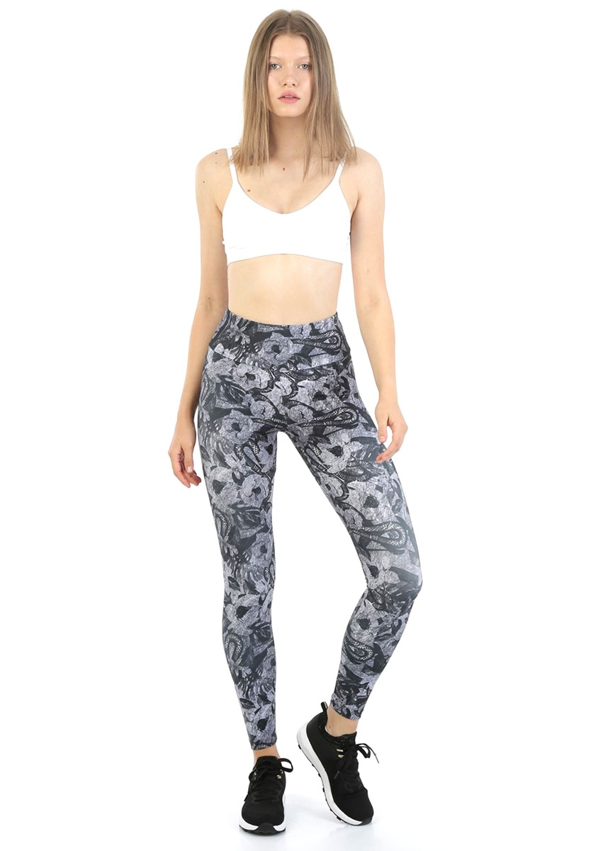 John Frank Κολάν γυναικείο αθλητικό John Frank Snake Grey WJFLEG04