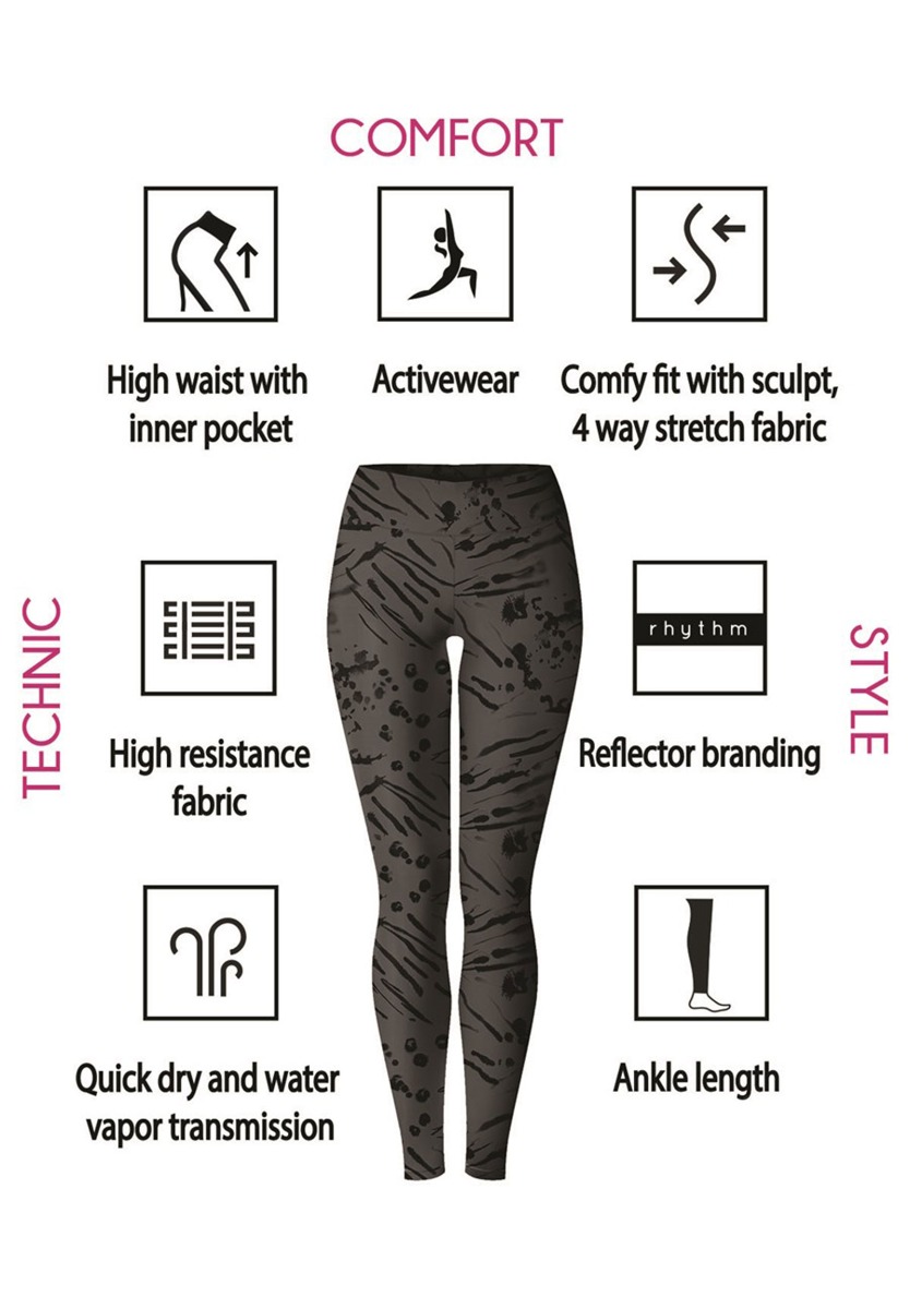 Κολάν γυναικείο αθλητικό John Frank Wild Grey WJFLEG06 φωτογραφία